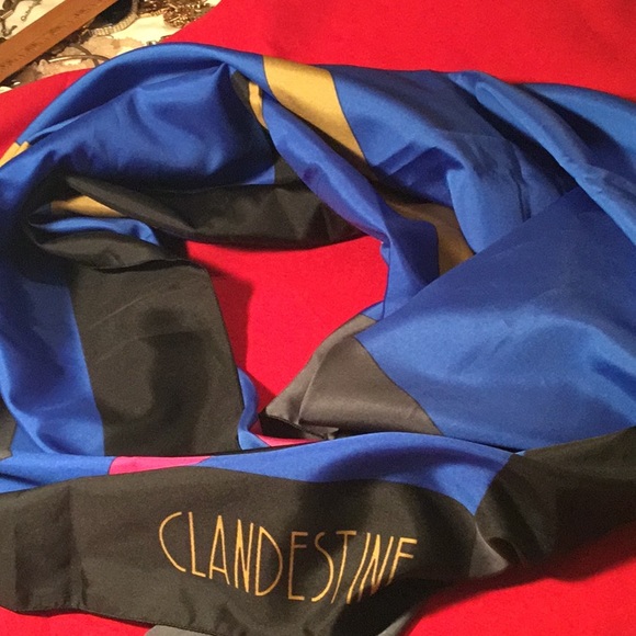 45 by 47 inches scarf made in France. - Picture 1 of 6